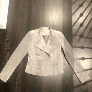 Calvin Klein Suede-like Moto Jacket Sz: 0